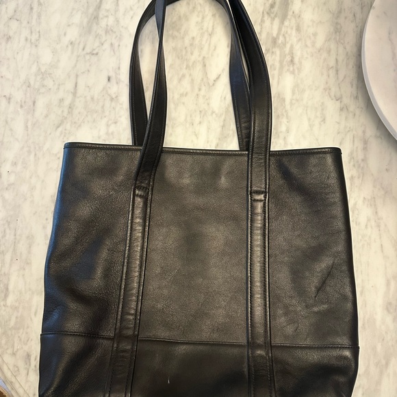 Coach Vintage Black Leather Tote Bag - Picture 13 of 13